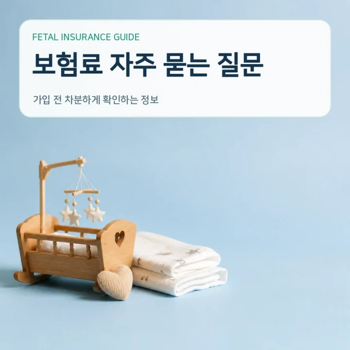 태아보험 보험료 자주 묻는 질문