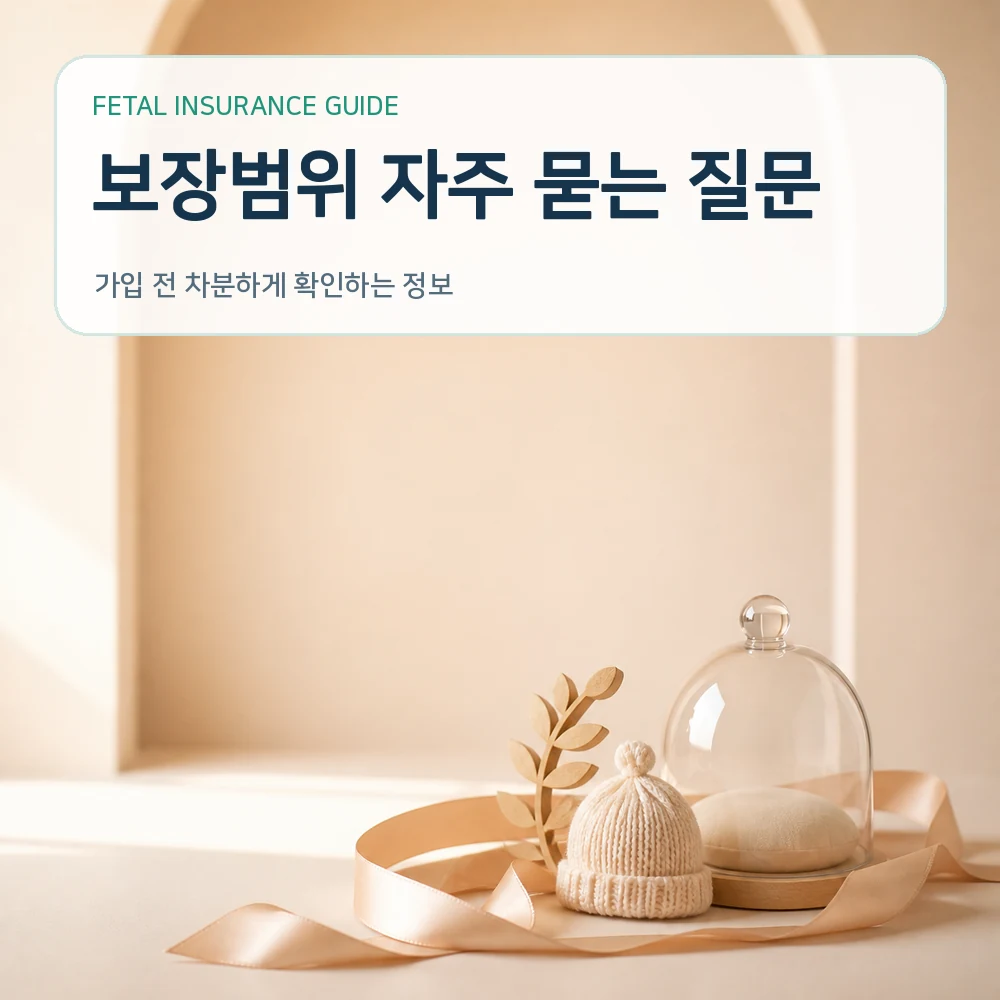 태아보험 보장범위 자주 묻는 질문