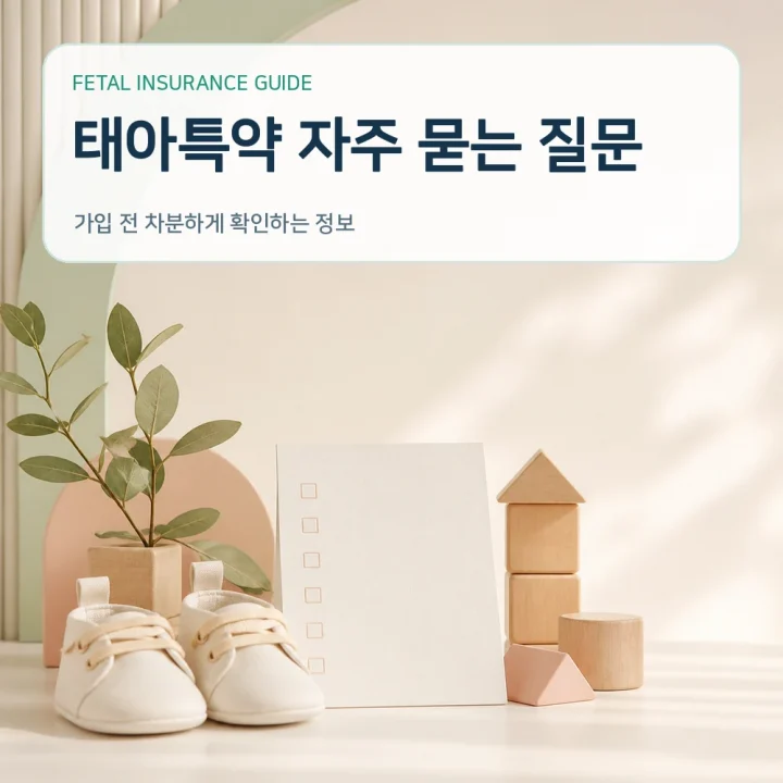 태아보험 태아특약 자주 묻는 질문