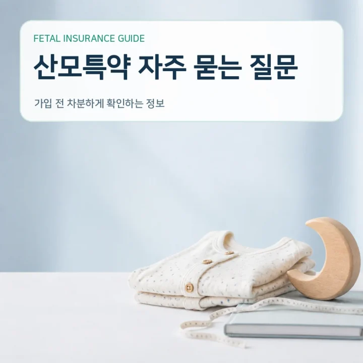 태아보험 산모특약 자주 묻는 질문