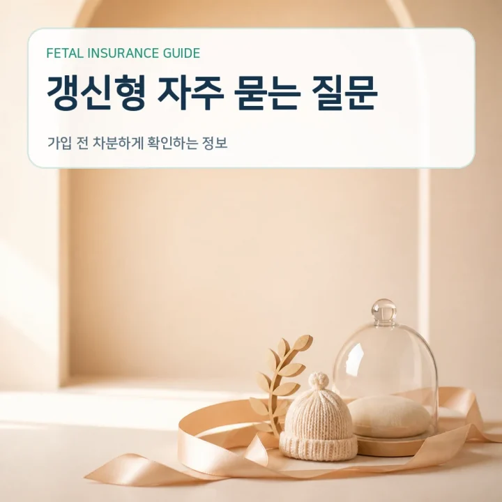 태아보험 갱신형 자주 묻는 질문