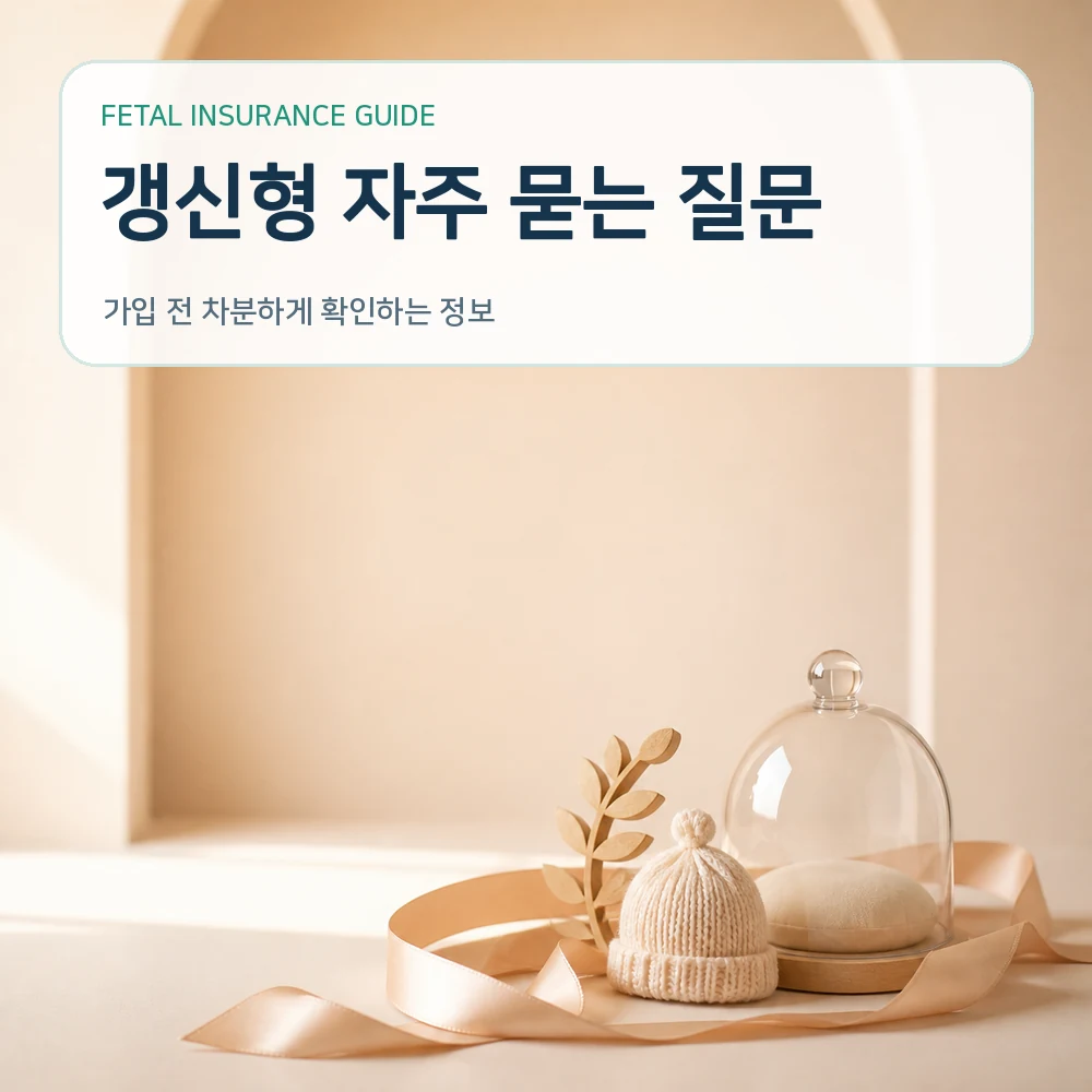 태아보험 갱신형 자주 묻는 질문