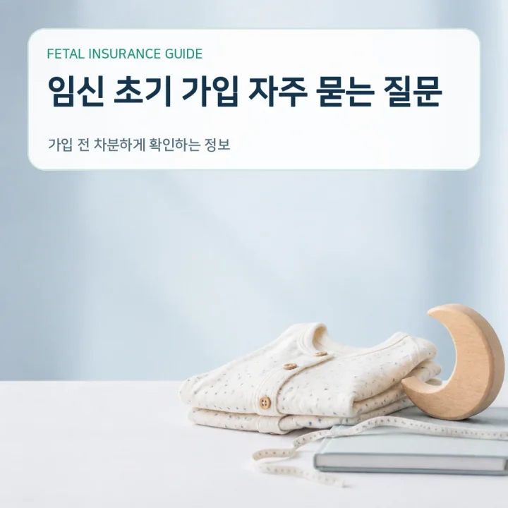 태아보험 임신 초기 가입 자주 묻는 질문