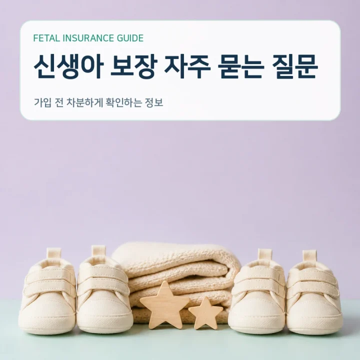 태아보험 신생아 보장 자주 묻는 질문